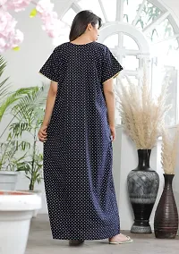 Stylish Fancy Cotton Printed Maxi Nighty For Women-thumb1