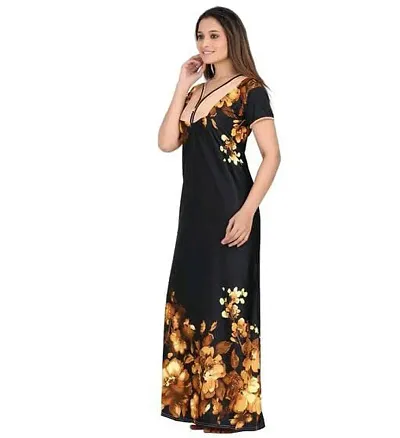 fancy Satin Nighty/Night Dress For Women