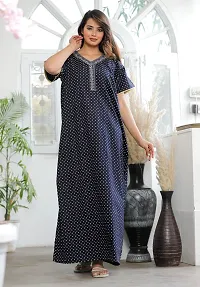 Stylish Fancy Cotton Printed Maxi Nighty For Women-thumb2