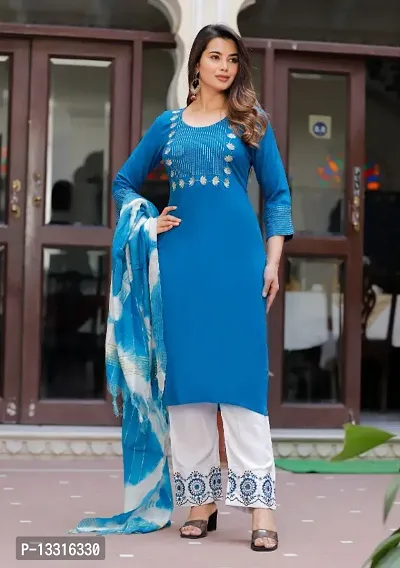 Women Stylish Kurta Bottom with Dupatta