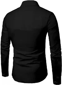 Stylish Regular Fit Cotton Blend Long Sleeves Casual Shirt for Men-thumb1