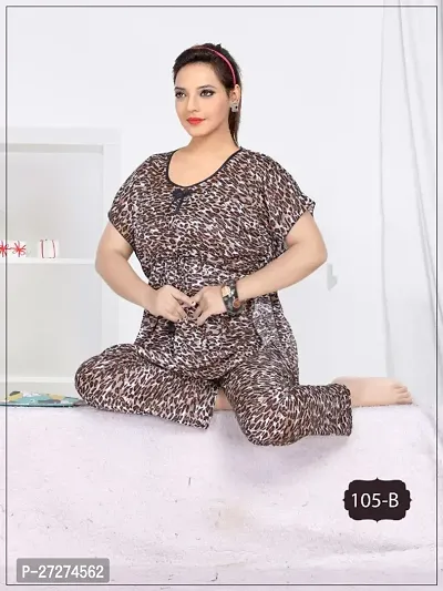 Trendy Printed Kaftan Loungewear Sets For Women-thumb0