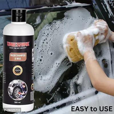 UNIESHINE Car Wash Shampoo  Wax (500ML)-thumb5
