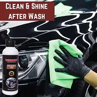 UNIESHINE 200ML Car wash shampoo  wax with microfiber cloth-thumb4