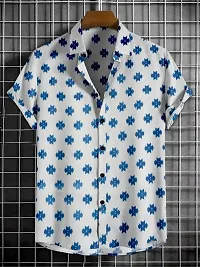 Stylish Multicoloured Cotton Printed Casual Shirt For Men-thumb3