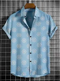 Stylish Multicoloured Cotton Printed Casual Shirt For Men-thumb2