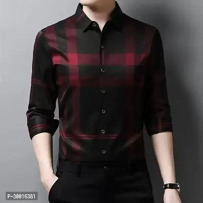 Stylish Multicoloured Polyester Checked Casual Shirt For Men-thumb0