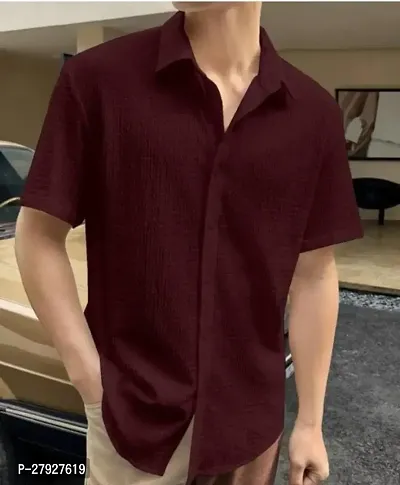 Classic Solid Casual Shirts for Men-thumb0