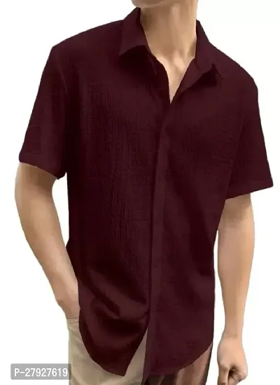 Classic Solid Casual Shirts for Men-thumb3
