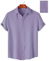 Classic Polycotton Solid Casual Shirt for Men-thumb3