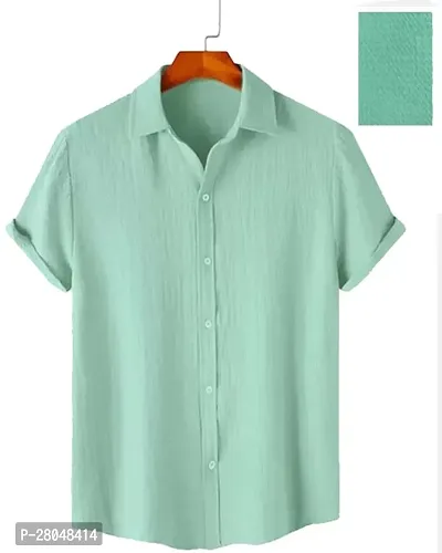 Classic Polycotton Solid Casual Shirt for Men-thumb4