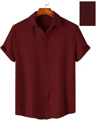 Classic Polycotton Solid Casual Shirt for Men-thumb3