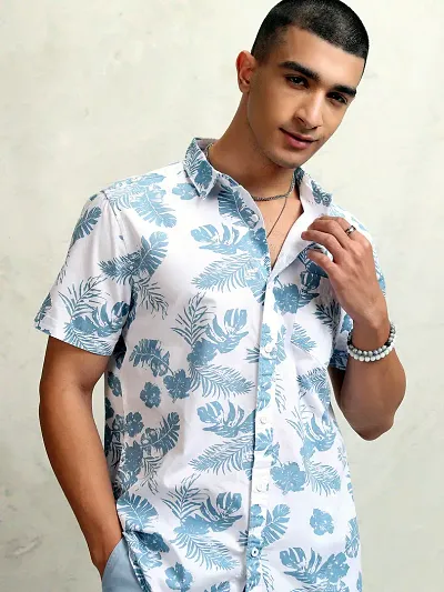 New Launched Rayon Short Sleeves Casual Shirt 