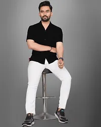 Stylish Cotton Solid Casual Shirt for Men-thumb1