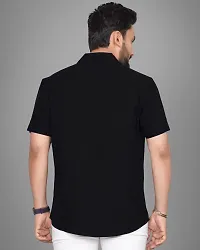 Stylish Cotton Solid Casual Shirt for Men-thumb2