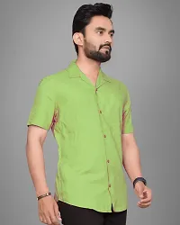 Stylish Cotton Solid Casual Shirt for Men-thumb2