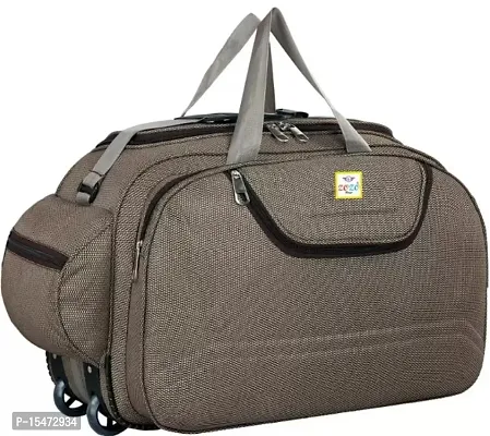 60 L STROLLY DUFFLE BAG -(Eepandable) super premium heavy duty 60 L Lithtweight Luggage bag-thumb0