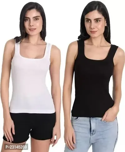 Classic Cotton Blend Camisole Tanktop Pack of 2