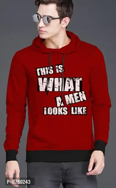 Classic Fleece Printed Hoodie Sweatshirts for Men-thumb0