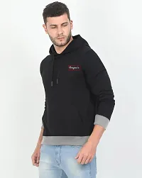 Classic Fleece Solid Hoodie Sweatshirts for Men-thumb3