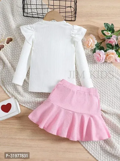 Stylish Cotton Blend Clothing Set for Kids Girl-thumb4