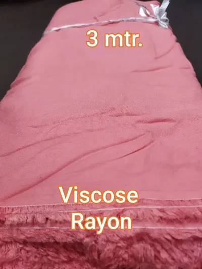 Stylish Viscose Rayon Solid Unstitched Fabric