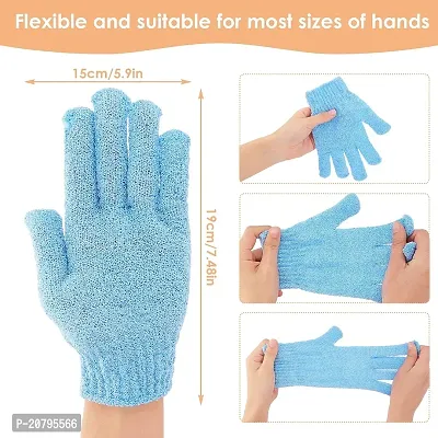 Exfoliating Shower Bath Gloves for Shower,Spa,Massage and Body Scrubs,Dead Skin Cell Remover Solft and Suitable for Men,Women and Children B-50-thumb2