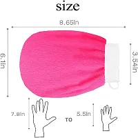 Exfoliating Gloves for Face Body Scrubs Treatments Silk Exfoliator Scrubber or Facial Microdermabrasion for Shower Large Size for Men and Women B-14-thumb1