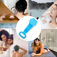 Silicone Bath Body Back Scrubber for Shower, 30 Inches Long Scrubber Belt, Deep Clean  Exfoliating Silicone body shower brush, Double Side Strap, Spa Massage B-107-thumb2