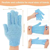 Exfoliating Shower Bath Gloves for Shower,Spa,Massage and Body Scrubs,Dead Skin Cell Remover Solft and Suitable for Men,Women and Children B-61-thumb1