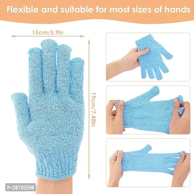 Exfoliating Shower Bath Gloves for Shower,Spa,Massage and Body Scrubs,Dead Skin Cell Remover Solft and Suitable for Men,Women and Children B-61-thumb2