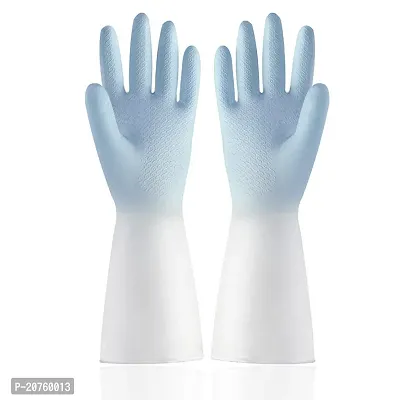 Natural Rubber Dish Washing Kitchen Bathroom Toilet Cleaning Safety Hand Gloves G-96