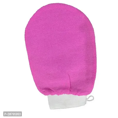 Exfoliating Gloves for Face Body Scrubs Treatments Silk Exfoliator Scrubber or Facial Microdermabrasion for Shower Large Size for Men and Women B-110-thumb0