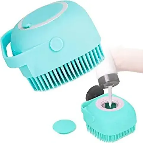 Silicone Bath Brush For Clean Body With Shampoo Dispenser