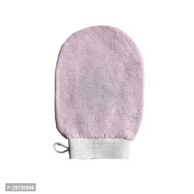 Exfoliating Gloves for Face Body Scrubs Treatments Silk Exfoliator Scrubber or Facial Microdermabrasion for Shower Large Size for Men and Women B-113-thumb0