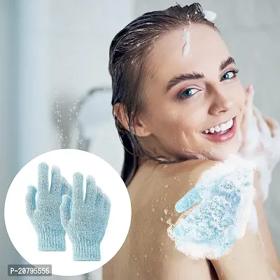 Exfoliating Shower Bath Gloves for Shower,Spa,Massage and Body Scrubs,Dead Skin Cell Remover Solft and Suitable for Men,Women and Children B-42