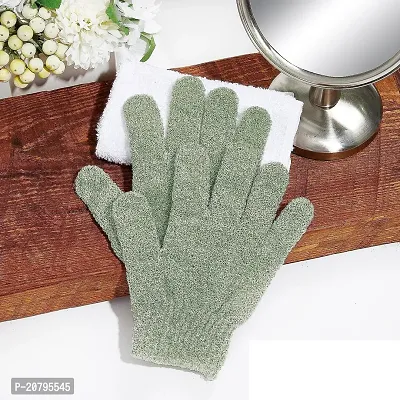 Exfoliating Shower Bath Gloves for Shower,Spa,Massage and Body Scrubs,Dead Skin Cell Remover Solft and Suitable for Men,Women and Children B-34-thumb0