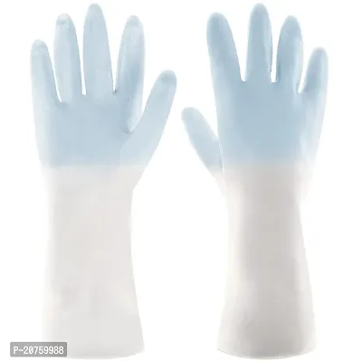 Natural Rubber Dish Washing Kitchen Bathroom Toilet Cleaning Safety Hand Gloves G-73-thumb0