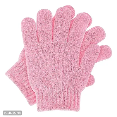 Exfoliating Shower Bath Gloves for Shower,Spa,Massage and Body Scrubs,Dead Skin Cell Remover Solft and Suitable for Men,Women and Children B-67-thumb0