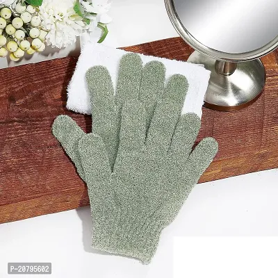 Exfoliating Shower Bath Gloves for Shower,Spa,Massage and Body Scrubs,Dead Skin Cell Remover Solft and Suitable for Men,Women and Children B-69