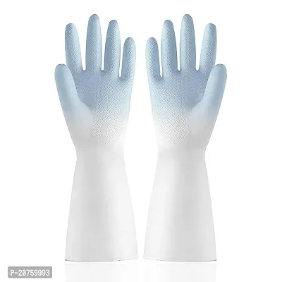 Natural Rubber Dish Washing Kitchen Bathroom Toilet Cleaning Safety Hand Gloves G-78