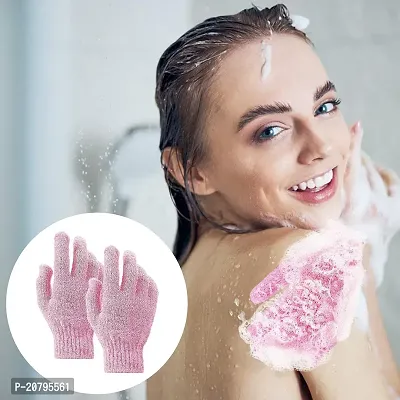 Exfoliating Shower Bath Gloves for Shower,Spa,Massage and Body Scrubs,Dead Skin Cell Remover Solft and Suitable for Men,Women and Children B-46-thumb0