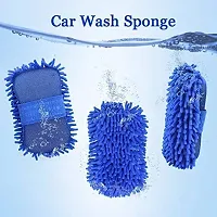 Microfiber Sponge, Ultra Soft, Lint and Scratch-Free, Premium Chenille Microfiber, Sponges for Washing Car, Truck and Motorcycle Pack Of 1 Pices-thumb1