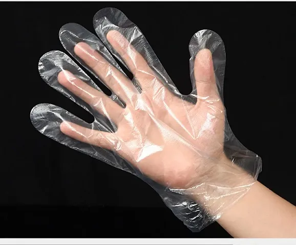 200 Pcs Clear Plastic Gloves, Food Prep Gloves for Cooking Cleaning Safety Food Handling