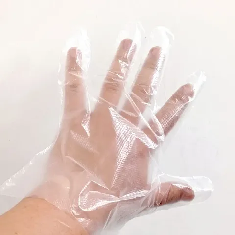 200 Pcs Clear Plastic Gloves, Food Prep Gloves for Cooking Cleaning Safety Food Handling