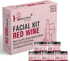 Red Wine Facial Kit For All Types Skin 5 In 1 Formula For Young Skin Long Time (250 G)-thumb1