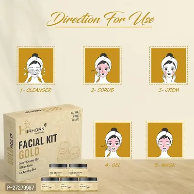 Professional Feel Gold Facial Kit Five In One 250 Gm-thumb3