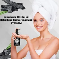 Activated Charcoal Body Wash, Draws out Oil, Dirt and Sweat, Sulphate  Paraben Free Wash for Deep Cleansing-thumb1