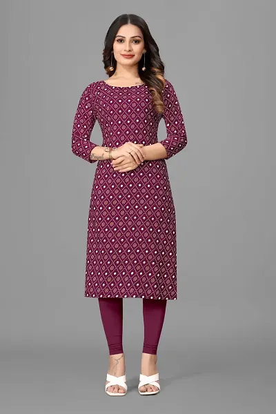 Straight Crepe Kurta For Women