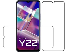 JP TOUCH Compatible With VIVO Y22 Smart Mobile Screen Gaurd Imposibal, Pilastic and Fiber Tempered Glass VIVO Y22-thumb2